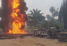 Fashewar bututun ɗanyen mai yayi sanadiyar mutuwar mutane 12