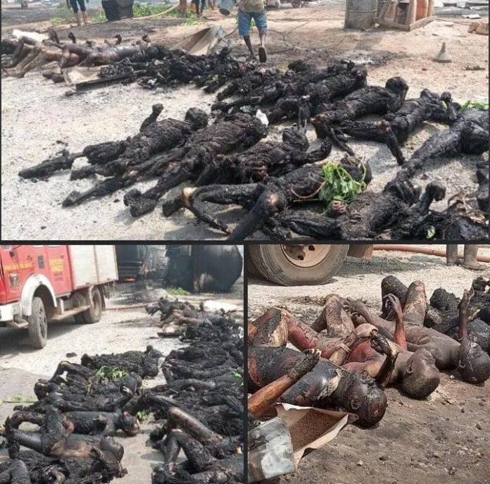 Motar dakon mai ta kama da wuta a Neja, ta kashe mutane 80