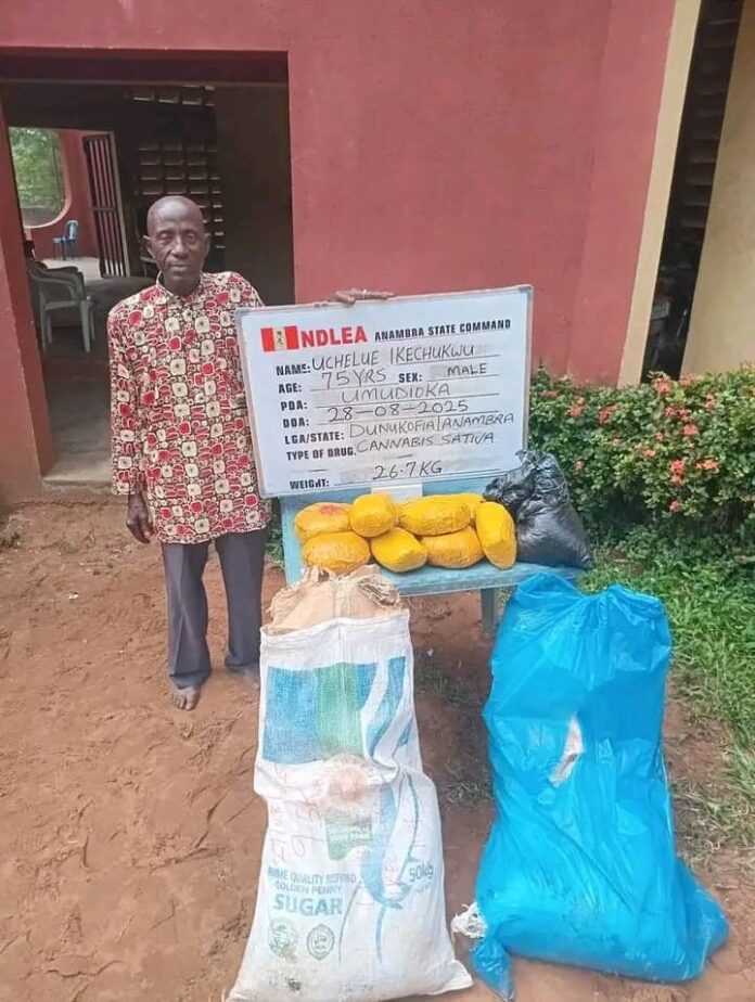 NDLEA ta kama dattijo mai shekaru 75, da Tabar Wiwi