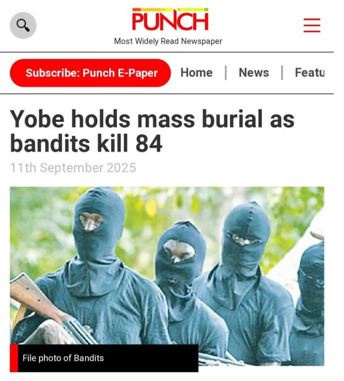 Gwamnatin Yobe ta buƙaci jaridar PUNCH ta nemi afuwar al'umma kan yaɗa labaran ƙarya na kashe-kashe a jihar Gwamnatin Yobe ta buƙaci jaridar PUNCH ta nemi afuwar al'umma kan yaɗa labaran ƙarya na kashe-kashe a jihar